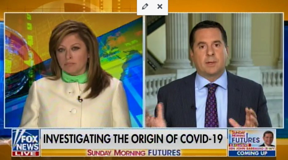 Maria Bartiromo and Devin Nunes on COVID related Dr. Peter Daszak Who Was Involved in the Origins of COVID-19 and Is the Only American in the WHO’s Investigating Team