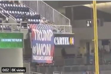 It’s Spreading: “Trump Won” Banner Unfurled at Miami Marlins Baseball Game