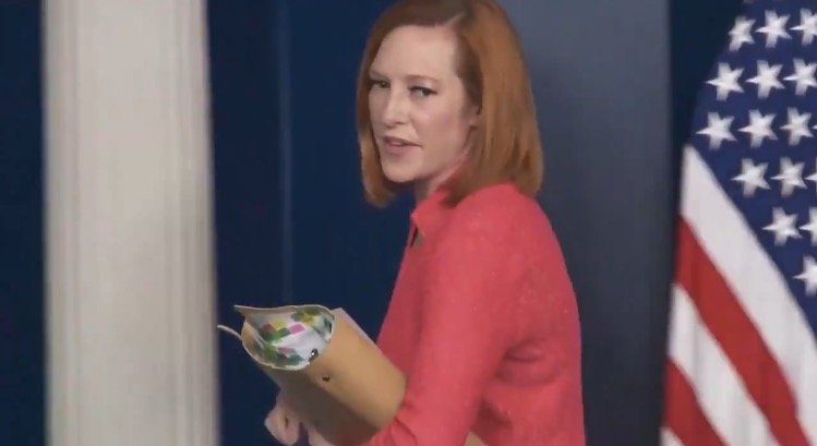 Psaki Bolts From Podium as Reporter Asks About Joe Biden’s “Collapsing” Poll Numbers (VIDEO)