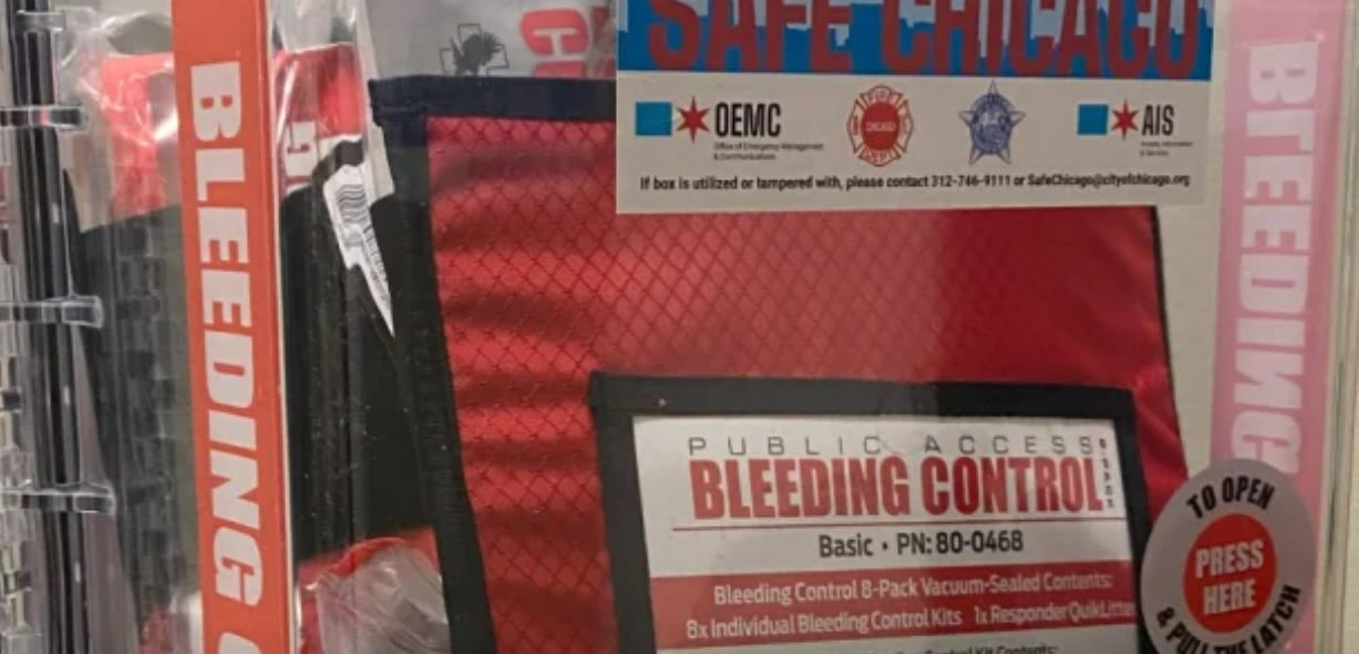 To Combat Increase in Shootings Chicago Installs ‘Bleeding Control Kits’ in City Buildings