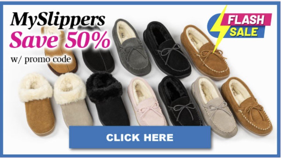 Great Valentine’s Day Present: “Wear All Day” MySlippers Now 50% Off