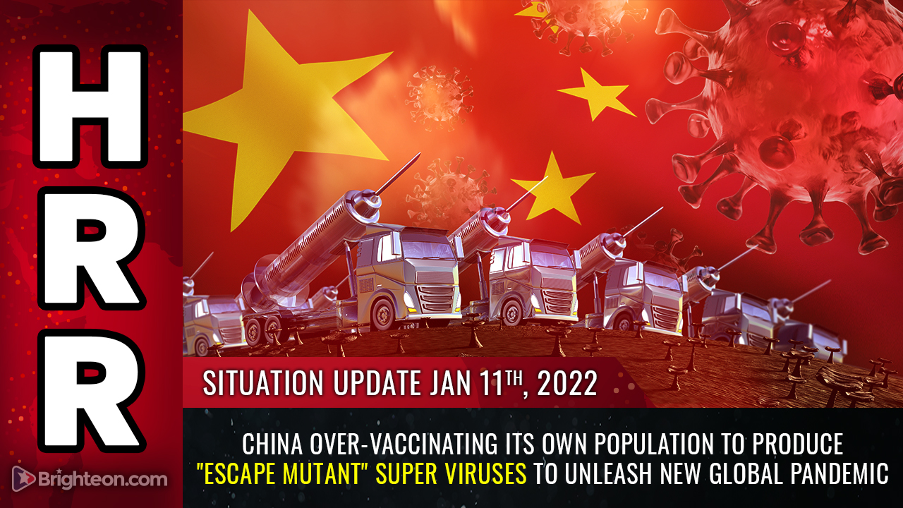 Image: China over-vaccinating its own population to PRODUCE “escape mutant” super viruses in effort to unleash NEW global pandemic