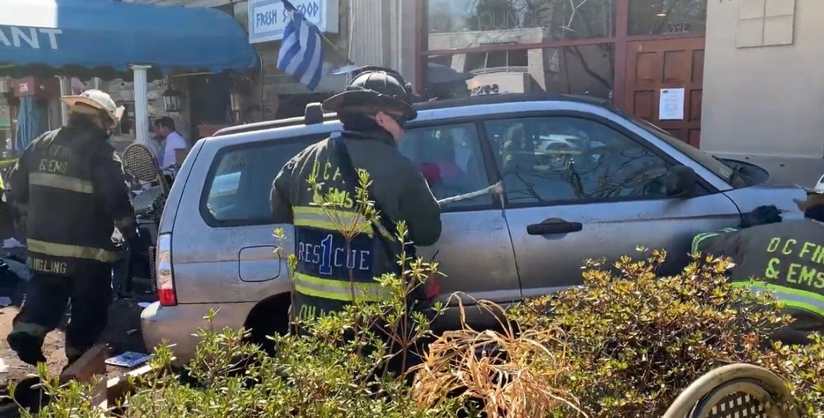One Dead, 7 Injured After Elderly Man Crashes Vehicle Into DC Restaurant