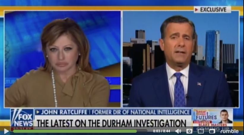 Former DNI John Ratcliffe: Trump-Russia Collusion Hoax a “Conspiracy” – Entire Perkins Coie Law Firm “Could Be Subject to Indictment” (VIDEO)