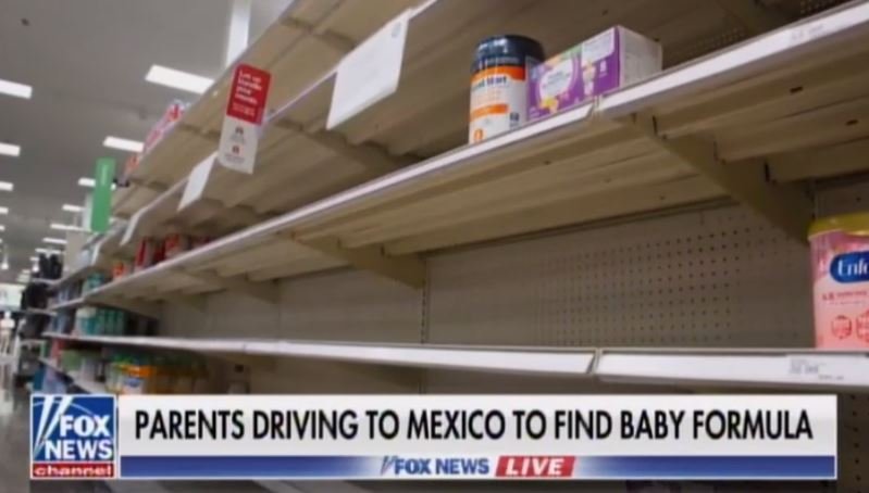US Parents Travel to Tijuana to Purchase Baby Formula as Biden Baby Formula Crisis Worsens – Out-of-Stock Rate Hits 70% (VIDEO)