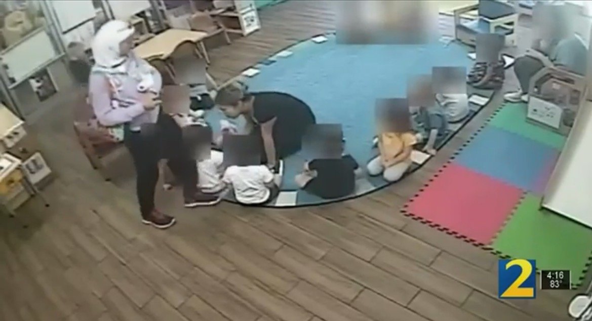 WATCH: Muslim Refugee One of Two Preschool Teachers Arrested For Child Cruelty After Being Caught on Video Abusing Children at Daycare Center in Georgia