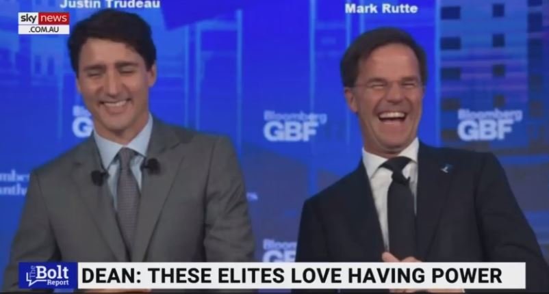 Sky News Australia Host Compares Trudeau to Netherlands PM Mark Rutte – Calls them “Golden Pin-Up Boys for Klaus Schwab” (VIDEO)