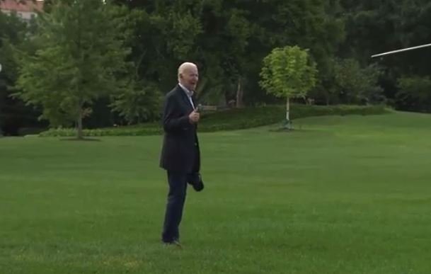 STUNNING. Joe Biden Heads for Marine One on White House Lawn and CAN BARELY WALK (VIDEO)