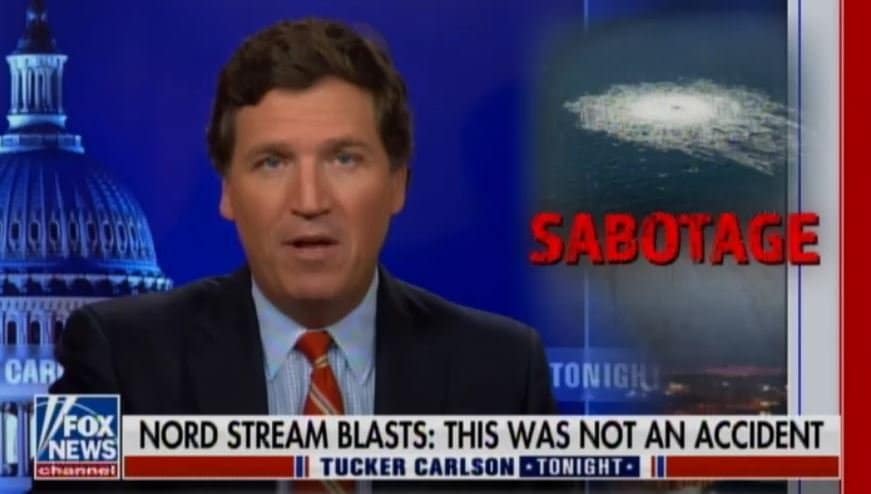 BOOM! Tucker Goes There – Suggests Joe Biden and US Behind Sabotage of Nord Stream Pipelines (Video)