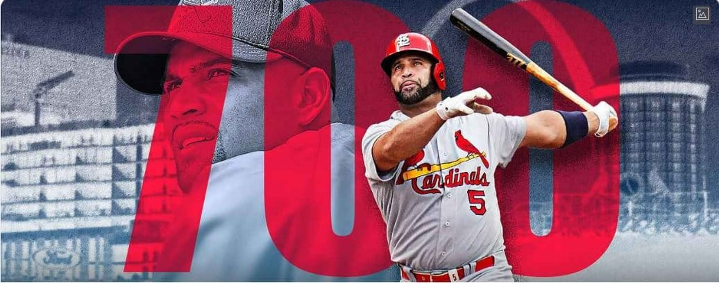 St. Louis Cardinal Great Albert Pujols Hits Home Runs 699 and 700 – Joins Barry Bonds, Hank Aaron and Babe Ruth in 700 Club