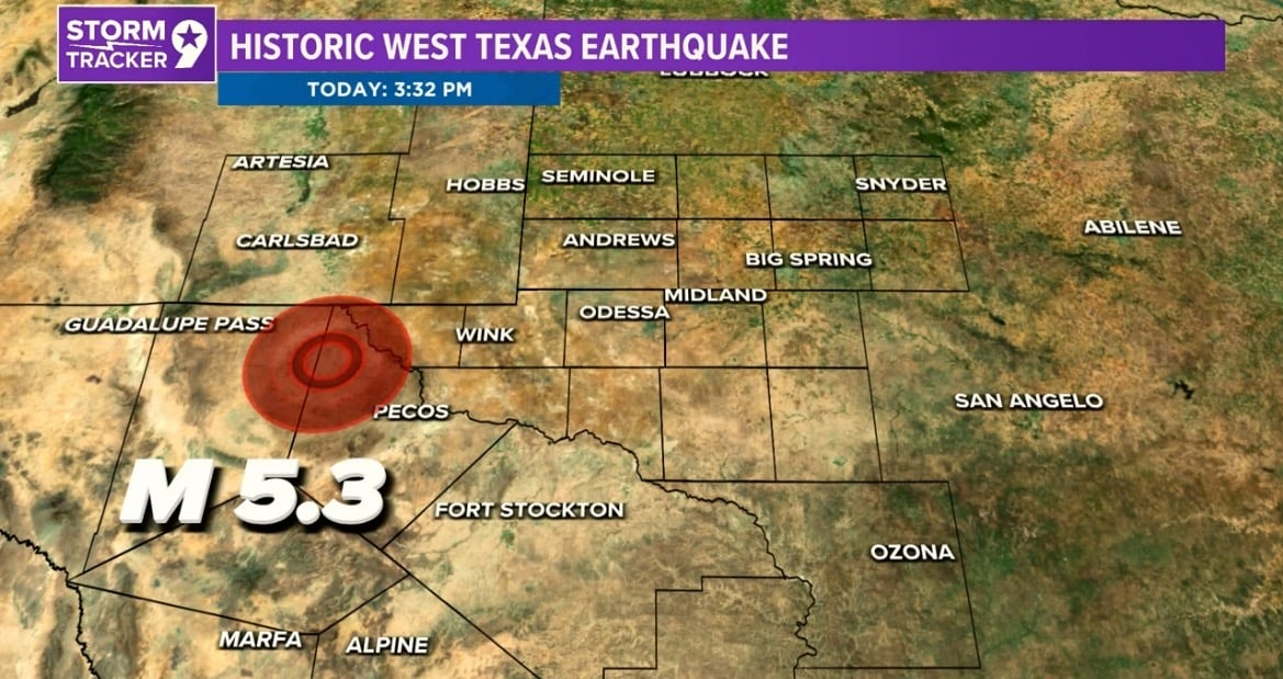 Rare 5.3 Magnitude Earthquake Hits West Texas Survive the News