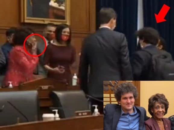 WATCH: Democrat Maxine Waters Blew FTX Founder A Kiss Last Year – Will Now Lead Investigation Into FTX’s Collapse