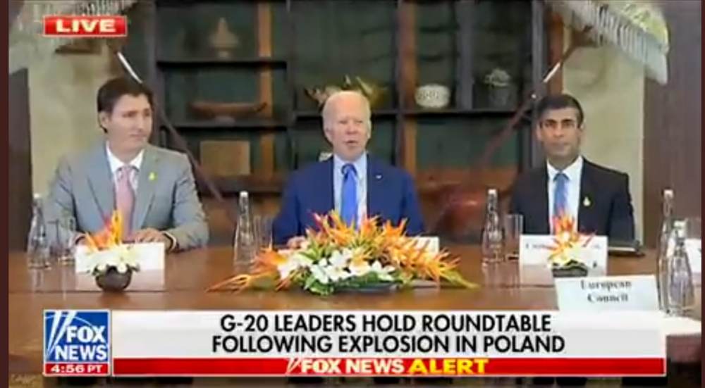 WWIII Watch: Biden Refuses Press Question on Suspected Russian Missile Strike on Poland; Reporters Then Rushed Out of Emergency Meeting