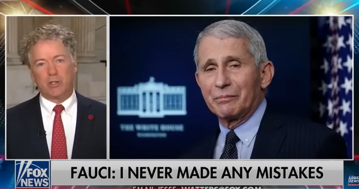 “We’ve Caught Him Red-Handed and He Won’t Get Away” – Senator Rand Paul Accuses Fauci of Funding Research that Caused 7 Million People To Die (VIDEO)
