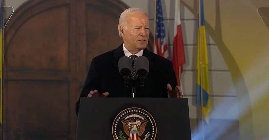 Biden Confesses Nord Stream Terror Attack Again in Warsaw: “We Mobilized to Reduce Dependence on Russian Energy”