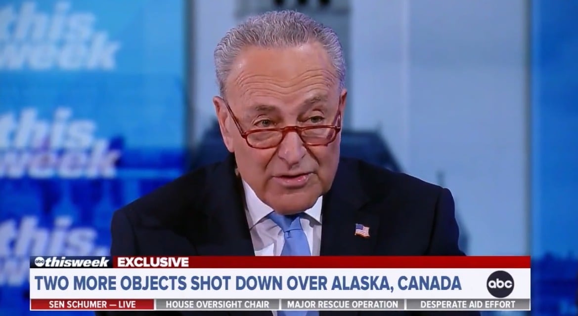 Schumer Brushes Off China Spy Balloon Getting ‘Enormous Intelligence’ From Flying Over Nuclear Silos, Military Installations (VIDEO)