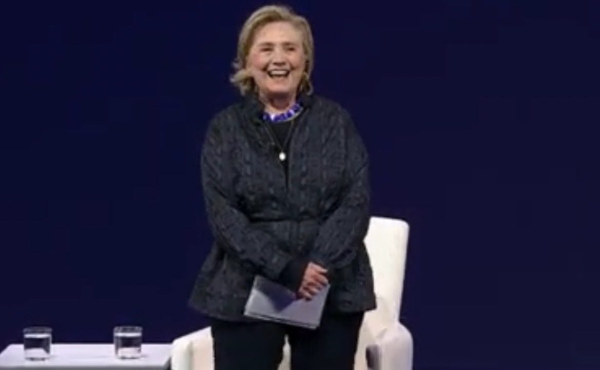 Portly Hillary Clinton Appears on Stage with Pete Buttigieg at Clinton Global Initiative U Conference (VIDEO)