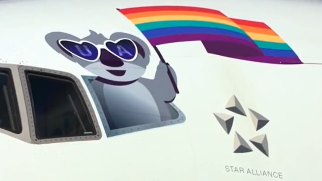 Image: Woke United Airlines puts rainbow on San Fran-to-Sydney jetliner with all-LGBTQ crew, gets ripped on social media for no emphasis on safety or skills