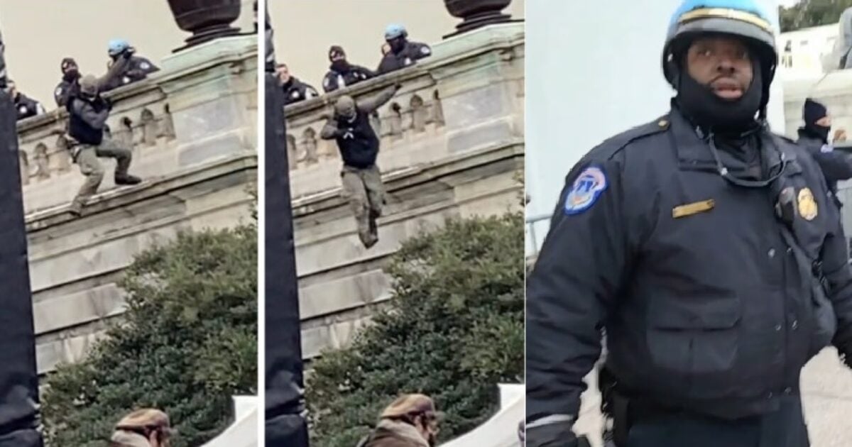 Officer Bryant Williams Identified as DC Cop Who Pushed Trump Supporter Derrick Vargo Off 2-3 Story Ledge on Jan. 6 in What Appears to Be Attempted Murder