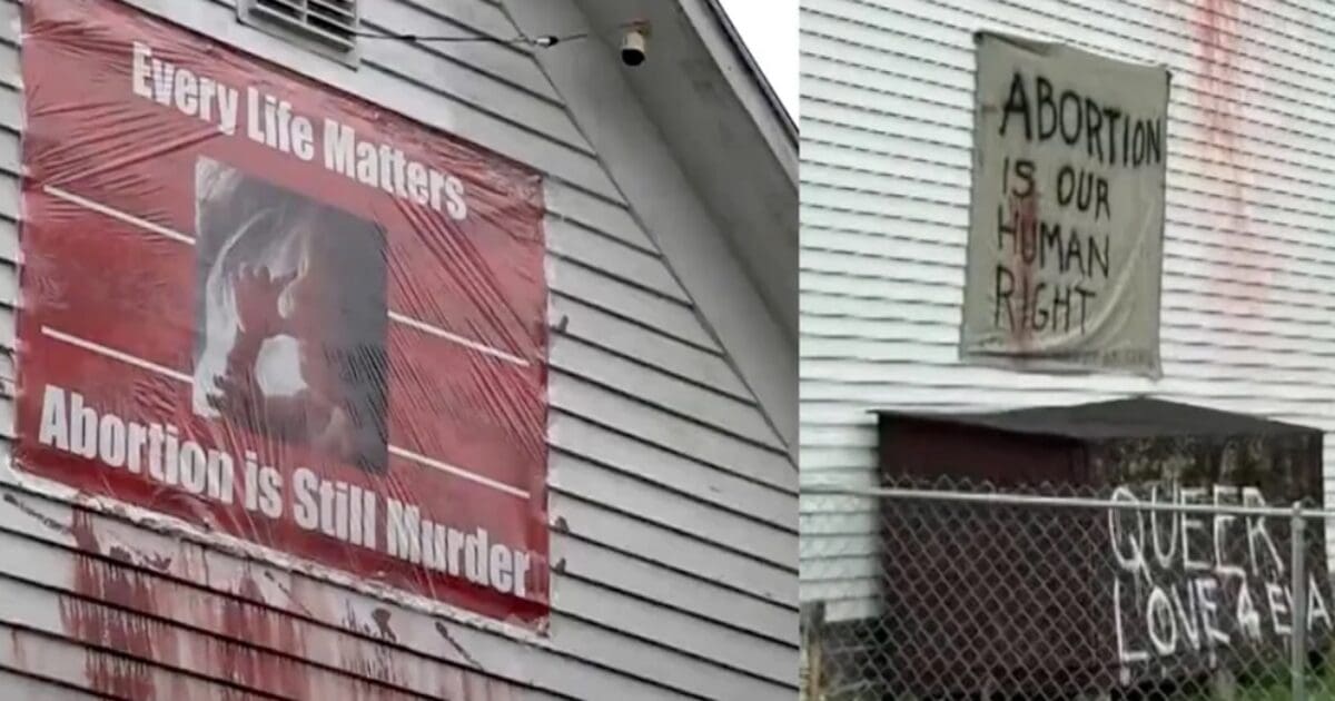 Maine Church Vandalized With 'Queer Love' and 'Abortion is a Human Right' | The Gateway Pundit