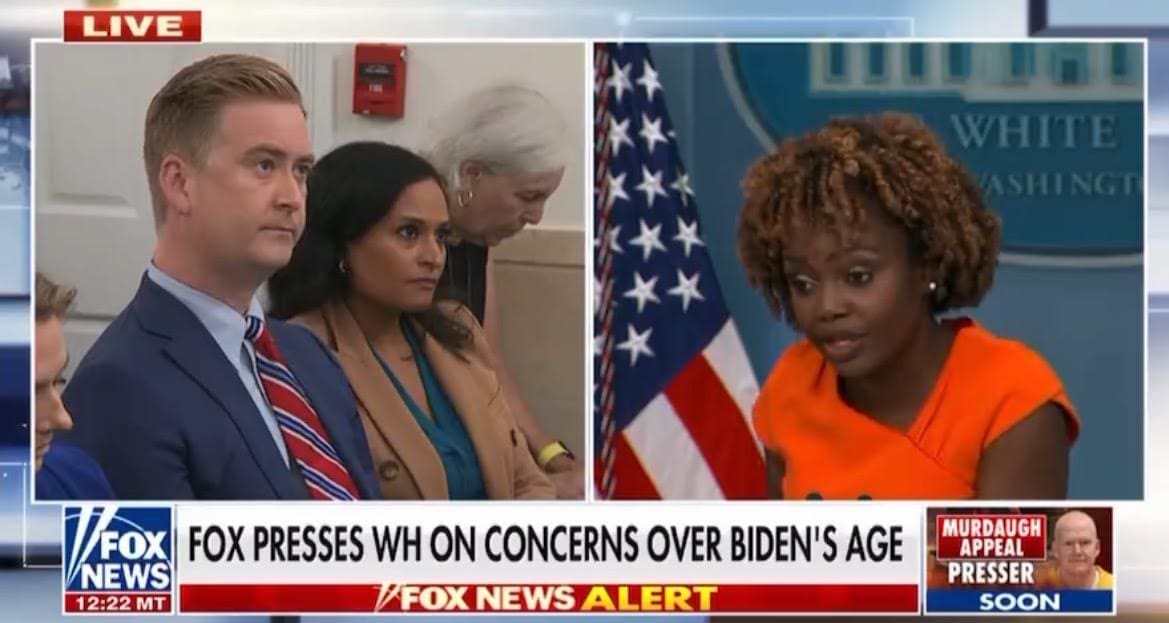 Karine Jean-Pierre Peeved After Peter Doocy Asks Why White House Staffers Treat Joe Biden "Like a Baby" (VIDEO) | The Gateway Pundit