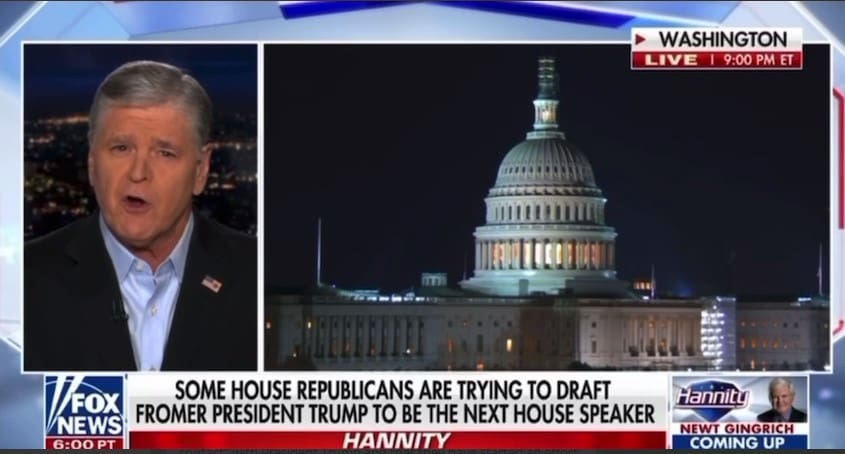 Hannity: House Republicans "Have Been in Contact with with President Trump" in Effort to Push Trump as Next Speaker (VIDEO) | The Gateway Pundit