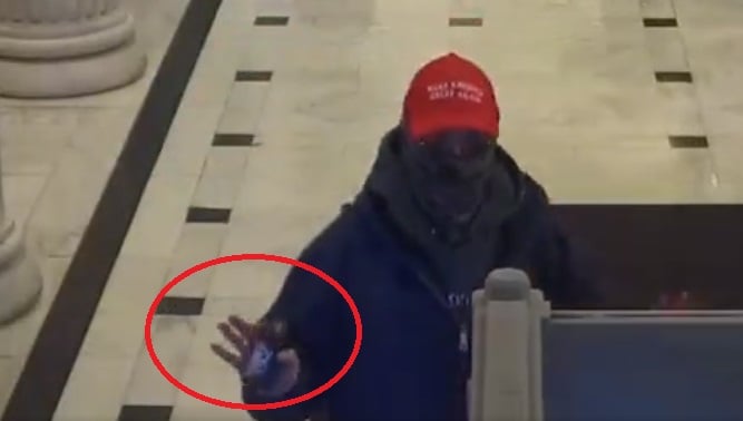 BREAKING J6 VIDEO: Undercover Officer Disguised as Trump Supporter Flashes Badge to Cops As He Enters US Capitol on Jan. 6 | The Gateway Pundit