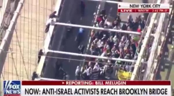 Pro-Palestine Protestors Take Over the Brooklyn Bridge, Block Traffic ...